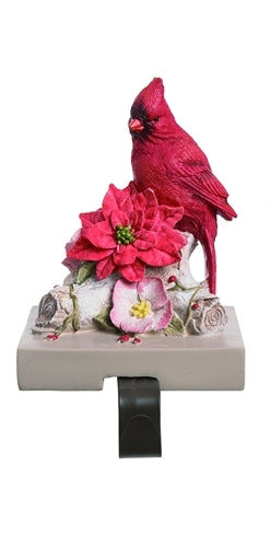 Cardinal & Blossom Stocking Holder - Style 2 - The Country Christmas Loft