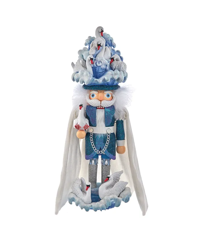 Seven Swans Swimming Nutcracker (7th in The 12 Days Of Christmas Series) - 18 Inch Hollywood Nutcracker - The Country Christmas Loft