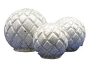 Lightup Mercury Glass Sphere - Silver - 3 Piece Set - The Country Christmas Loft