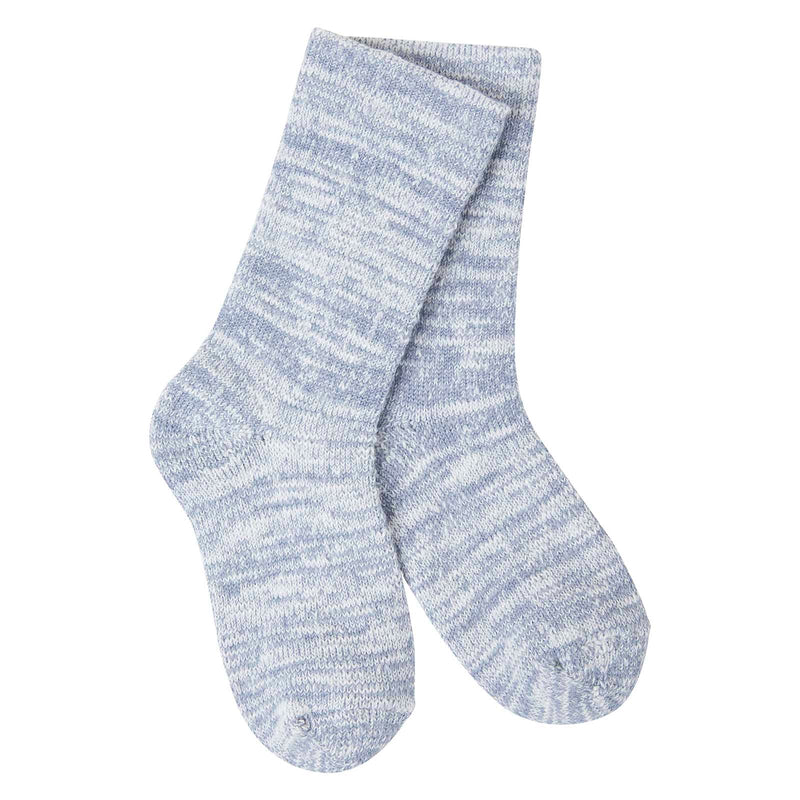 Mouse Creek Slub Socks - Dusty Blue - Infant Size 12-24 months - The Country Christmas Loft
