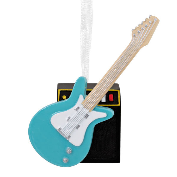 Electric Guitar and Amp Ornament - The Country Christmas Loft