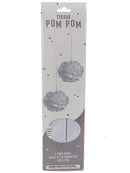 White Tissue Pom Pom Party Decoration - The Country Christmas Loft