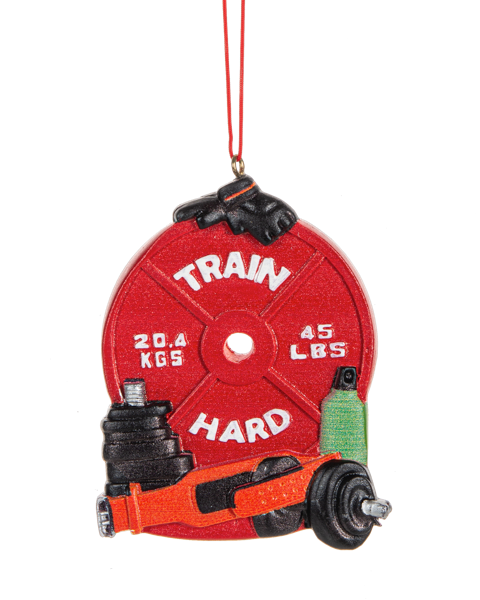Weightlifting Ornament - Train Hard