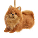 Furry Dog Ornament -  Pomeranian - The Country Christmas Loft