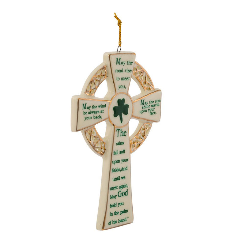 Porcelain Irish Cross Ornament - The Country Christmas Loft