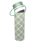 Christmas Wine Box Tube - Be Merry Plaid