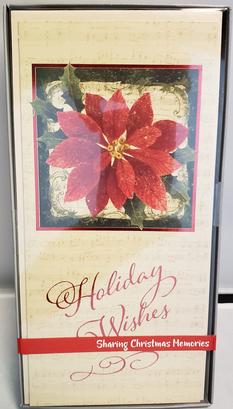 Tall Traditions 18 Card Set - Poinsettia - The Country Christmas Loft