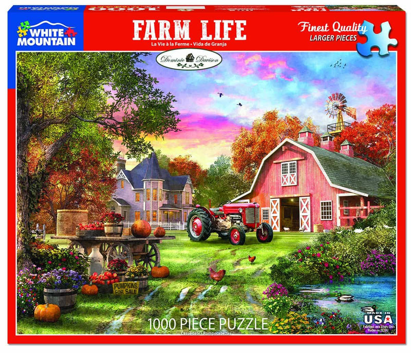 Farm Life - 1000 Piece Jigsaw Puzzle - The Country Christmas Loft