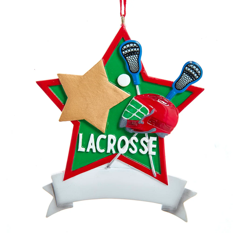 Lacrosse Star Ornament - The Country Christmas Loft