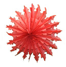 Honeycomb Snowflake Party Decoration - Red - 18 inches - The Country Christmas Loft