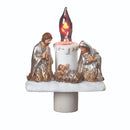 Holy Family Gold and Silver Swirl Night Light - The Country Christmas Loft
