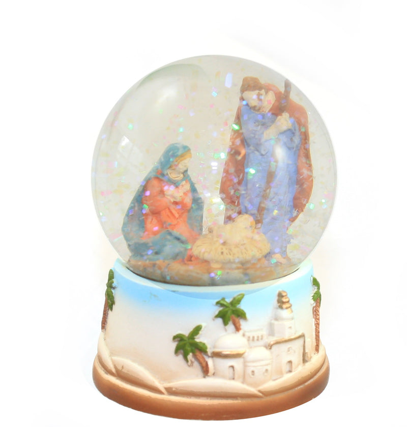 Resin Nativity Water Globe -  Joseph Standing - The Country Christmas Loft