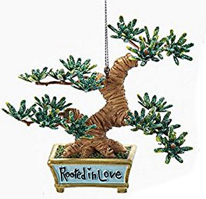 3.75 Inch Bonsai Tree Ornament - Rooted - The Country Christmas Loft