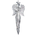 Angel Finial Glass Ornament - Holding a Heart - The Country Christmas Loft