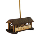Wooden 3D Vermont Covered Bridge Ornament - The Country Christmas Loft