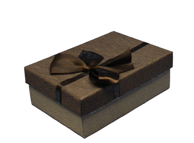 Elegant Rectangular Gift Box - Brown X-Small - The Country Christmas Loft