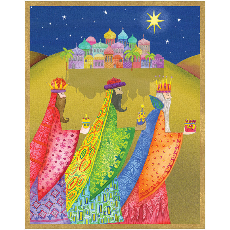 Three Kings  - Christmas Cards - 16 Cards (3.75'' x 4.75'') - The Country Christmas Loft