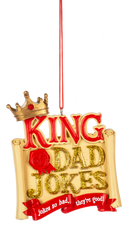 King Of Dad Jokes Ornament - The Country Christmas Loft
