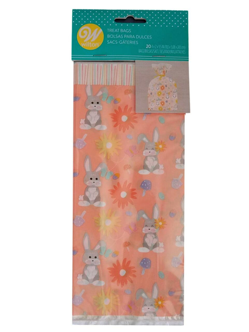 Bunny Flower Standard Treat Bag   20CT - The Country Christmas Loft