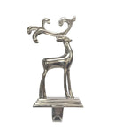 Silver Aluminum Reindeer Stocking Holder - The Country Christmas Loft