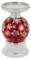 LED Light Up Shimmer Snowflake Pillar Holder - The Country Christmas Loft