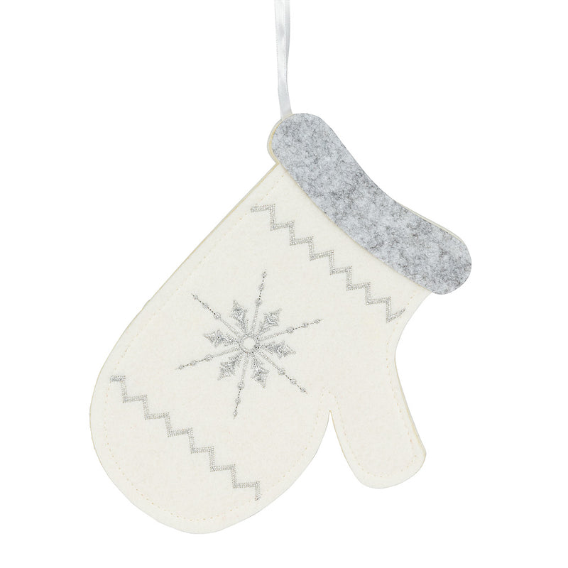 Alpine Mitten Pocket with Snowflakes - The Country Christmas Loft