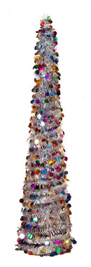 Pop Up 5 Foot Tinsel Tree - - The Country Christmas Loft