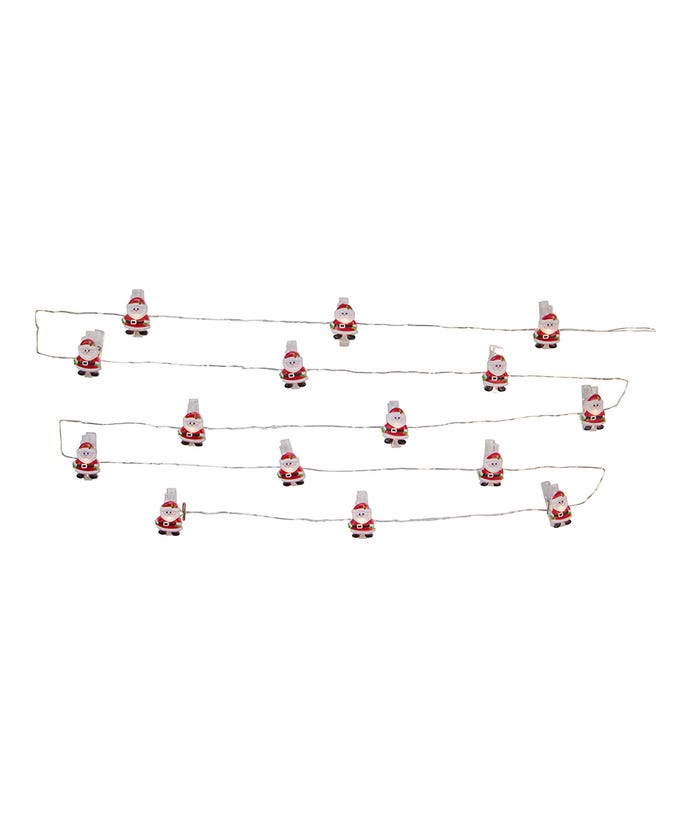 Battery Operated Clip Light set - Santa - The Country Christmas Loft