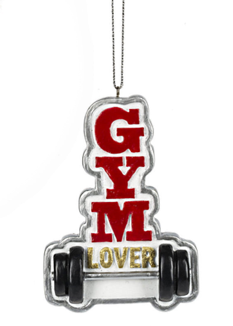 Weight Lifting Equipment Ornament - Gym Lover - The Country Christmas Loft