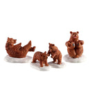 Bear Family Snow Day - 4 Piece Set - The Country Christmas Loft