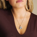 Sterling Silver Trinity Necklace With SW Crystals