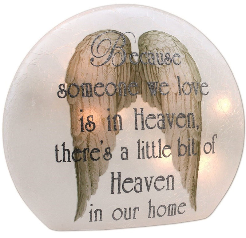 A Piece of Heaven is in our Home Lighted Round Vase - - The Country Christmas Loft