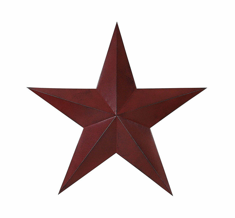 36" Red & Black Barn Star - The Country Christmas Loft