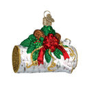Yule Log Glass Ornament - The Country Christmas Loft
