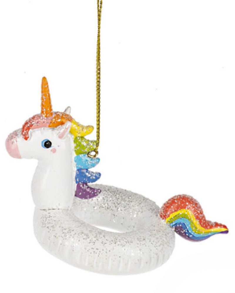 Animal 'Floatie' Ornament - Unicorn - The Country Christmas Loft