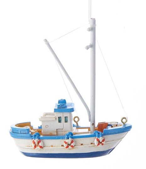 Fishing Vessel Ornament - - The Country Christmas Loft