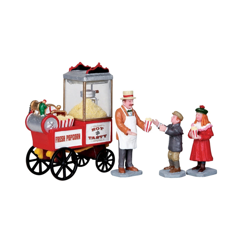 Popcorn Seller Set Of 4 Figurines - The Country Christmas Loft