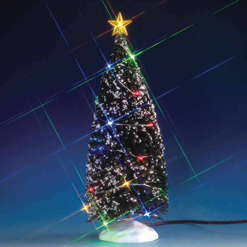 Multi Light Evergreen Tree - 10 Inch - The Country Christmas Loft