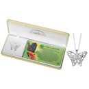 'Today I Saw A Butterfly' - Necklace with 20" Chain - The Country Christmas Loft
