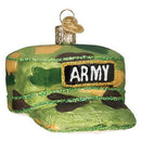 Army Cap Glass Ornament - The Country Christmas Loft