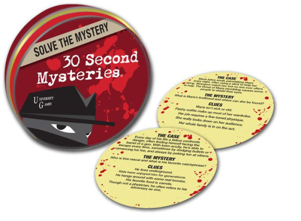 Mystery Teaser in a Tin - 30 Second Mysteries - The Country Christmas Loft