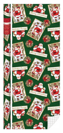 Traditional Roll Wrap - 30" x 168" - Santa - The Country Christmas Loft