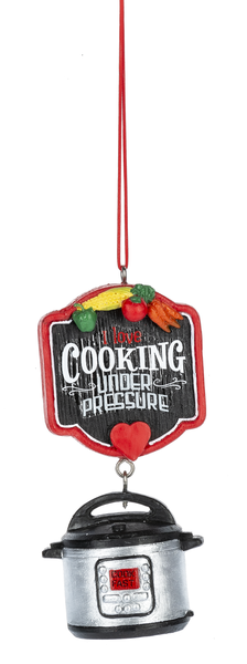 Pressure Cooker Ornament - I Love Cooking Under Pressure - The Country Christmas Loft