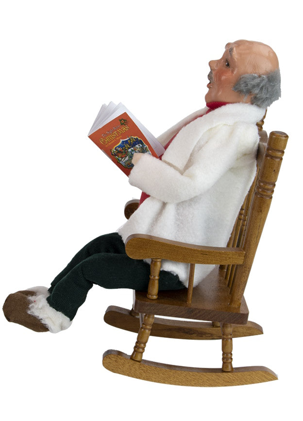 Byers Choice - Grandpa on a Rocking Chair - The Country Christmas Loft