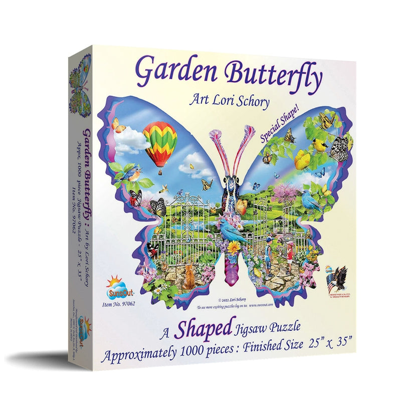 Garden Butterfly Shaped Puzzle