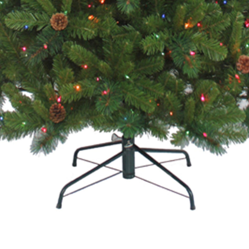 7.5 Foot Pre-Lit Burlington Spruce Tree - Multicolor - The Country Christmas Loft