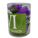 Silicone Wrist Bands - Tub of 36 - Purple