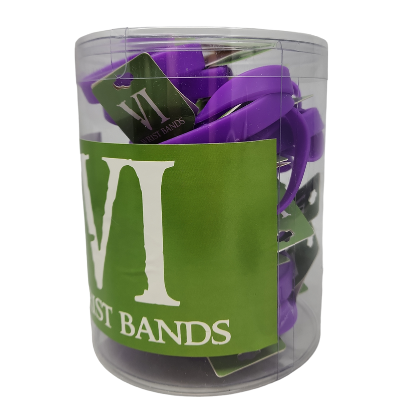 Silicone Wrist Bands - Tub of 36 - Purple