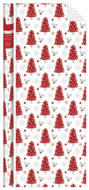 Traditional Roll Wrap - 40" x 288" - Red Trees