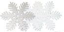 Glitter Snowflake 11 Inch Ornament -  Full Sparkle - Diecut - The Country Christmas Loft